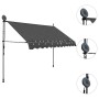 Toldo manual retráctil con LED gris antracita 300 cm de vidaXL, Toldos - Ref: Foro24-145866, Precio: 98,11 €, Descuento: %