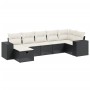 Set de comedor de jardín 7 pzas y cojines ratán sintético negro de , Conjuntos de jardín - Ref: Foro24-3264432, Precio: 403,1...