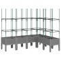 Jardinera con enrejado PP gris claro 160x120x142,5 cm de , Maceteros y jardineras - Ref: Foro24-367967, Precio: 99,81 €, Desc...