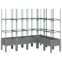 Jardinera con enrejado PP gris claro 160x120x142,5 cm de , Maceteros y jardineras - Ref: Foro24-367967, Precio: 98,58 €, Desc...
