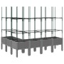 Jardinera con enrejado PP gris claro 160x120x142,5 cm de , Maceteros y jardineras - Ref: Foro24-367967, Precio: 99,81 €, Desc...