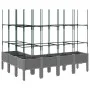 Jardinera con enrejado PP gris claro 160x120x142,5 cm de , Maceteros y jardineras - Ref: Foro24-367967, Precio: 98,58 €, Desc...