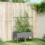 Jardinera con enrejado PP gris claro 80x40x142,5 cm de , Maceteros y jardineras - Ref: Foro24-367952, Precio: 41,20 €, Descue...