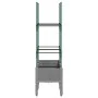 Jardinera con enrejado PP gris claro 80x40x142,5 cm de , Maceteros y jardineras - Ref: Foro24-367952, Precio: 41,20 €, Descue...
