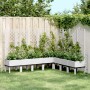 Jardinera con enrejado PP blanco 200x160x142 cm de , Maceteros y jardineras - Ref: Foro24-367944, Precio: 241,31 €, Descuento: %
