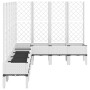 Jardinera con enrejado PP blanco 200x160x142 cm de , Maceteros y jardineras - Ref: Foro24-367944, Precio: 241,31 €, Descuento: %
