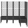 Jardinera con enrejado PP negro 160x120x142 cm de , Maceteros y jardineras - Ref: Foro24-367938, Precio: 200,36 €, Descuento: %