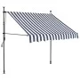 Toldo manual retráctil con LED azul y blanco 150 cm de vidaXL, Toldos - Ref: Foro24-145842, Precio: 70,30 €, Descuento: %