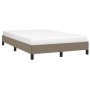 Estructura de cama tela gris taupe 120x190 cm de , Camas y somieres - Ref: Foro24-379486, Precio: 96,21 €, Descuento: %