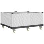 Jardinera con ruedas PP blanco 100x80x54 cm de , Maceteros y jardineras - Ref: Foro24-367992, Precio: 172,52 €, Descuento: %
