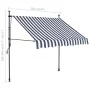 Toldo manual retráctil con LED azul y blanco 150 cm de vidaXL, Toldos - Ref: Foro24-145842, Precio: 70,30 €, Descuento: %