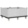Jardinera con ruedas PP blanco 100x80x54 cm de , Maceteros y jardineras - Ref: Foro24-367992, Precio: 169,65 €, Descuento: %