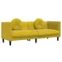 Sofá con cojines 3 plazas terciopelo amarillo de , Sofás - Ref: Foro24-372648, Precio: 248,13 €, Descuento: %