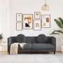 Sofá con cojines 3 plazas terciopelo gris oscuro de , Sofás - Ref: Foro24-372643, Precio: 277,01 €, Descuento: %