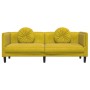 Sofá con cojines 3 plazas terciopelo amarillo de , Sofás - Ref: Foro24-372648, Precio: 251,37 €, Descuento: %