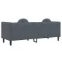 Sofá con cojines 3 plazas terciopelo gris oscuro de , Sofás - Ref: Foro24-372643, Precio: 277,01 €, Descuento: %