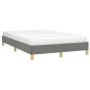 Dark gray fabric bed frame 120x190 cm by , Beds and slatted bases - Ref: Foro24-379490, Price: 91,52 €, Discount: %