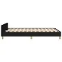Estructura de cama con cabecero tela negro 120x190 cm de , Camas y somieres - Ref: Foro24-379536, Precio: 97,14 €, Descuento: %