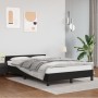 Estructura cama con cabecero cuero sintético negro 120x190 cm de , Camas y somieres - Ref: Foro24-379541, Precio: 105,85 €, D...