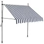 Toldo manual retráctil con LED azul y blanco 200 cm de vidaXL, Toldos - Ref: Foro24-145843, Precio: 89,60 €, Descuento: %