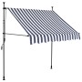 Toldo manual retráctil con LED azul y blanco 200 cm de vidaXL, Toldos - Ref: Foro24-145843, Precio: 91,43 €, Descuento: %