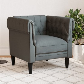 Sillón Chesterfield de tela gris oscuro de , Sofás - Ref: Foro24-372539, Precio: 184,51 €, Descuento: %
