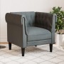Sillón Chesterfield de tela gris oscuro de , Sofás - Ref: Foro24-372539, Precio: 184,51 €, Descuento: %