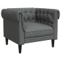 Sillón Chesterfield de tela gris oscuro de , Sofás - Ref: Foro24-372539, Precio: 184,51 €, Descuento: %