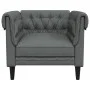 Sillón Chesterfield de tela gris oscuro de , Sofás - Ref: Foro24-372539, Precio: 181,51 €, Descuento: %