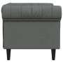 Sillón Chesterfield de tela gris oscuro de , Sofás - Ref: Foro24-372539, Precio: 184,51 €, Descuento: %