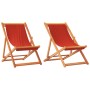 Sillas de playa plegables 2 unidades tela rojo de , Sillas de jardín - Ref: Foro24-3214491, Precio: 78,67 €, Descuento: %