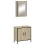 Set de muebles de baño 2 pzas madera contrachapada roble Sonoma de , Muebles de baño - Ref: Foro24-3214781, Precio: 110,38 €,...