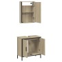 Set de muebles de baño 2 pzas madera contrachapada roble Sonoma de , Muebles de baño - Ref: Foro24-3214781, Precio: 110,38 €,...