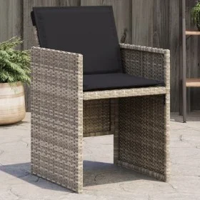 Sillones de jardín con cojines 4 uds ratán sintético gris claro de , Sillas de jardín - Ref: Foro24-4007440, Precio: 217,92 €...