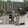 Sillones de jardín con cojines 4 uds ratán sintético gris claro de , Sillas de jardín - Ref: Foro24-4007440, Precio: 178,92 €...
