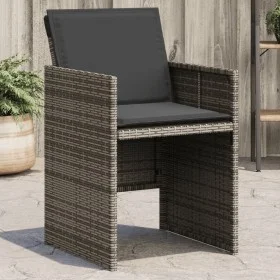 Sillones de jardín con cojines 4 uds ratán sintético gris de , Sillas de jardín - Ref: Foro24-4007437, Precio: 218,36 €, Desc...