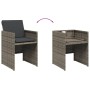Sillones de jardín con cojines 4 uds ratán sintético gris de , Sillas de jardín - Ref: Foro24-4007437, Precio: 179,21 €, Desc...