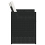 Sillas de jardín con cojines 4 unidades ratán sintético negro de , Sillas de jardín - Ref: Foro24-4007435, Precio: 174,13 €, ...