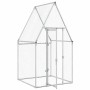 Jaula para gallinas acero galvanizado plateado 100x100x190 cm de , Jaulas y habitáculos para animales pequeños - Ref: Foro24-...