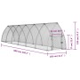 Jaula para gallinas acero galvanizado plateado 600x105x120 cm de , Jaulas y habitáculos para animales pequeños - Ref: Foro24-...