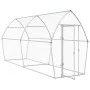 Jaula para gallinas acero galvanizado plateado 400x105x182 cm de , Jaulas y habitáculos para animales pequeños - Ref: Foro24-...