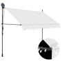 Toldo manual retráctil con LED crema 300 cm de vidaXL, Toldos - Ref: Foro24-145873, Precio: 79,11 €, Descuento: %
