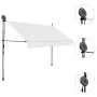 Toldo manual retráctil con LED crema 300 cm de vidaXL, Toldos - Ref: Foro24-145873, Precio: 94,72 €, Descuento: %