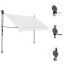 Toldo manual retráctil con LED crema 300 cm de vidaXL, Toldos - Ref: Foro24-145873, Precio: 79,11 €, Descuento: %