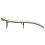 Tumbona con cojín ratán sintético beige 55x199x50 cm de , Tumbonas - Ref: Foro24-368248, Precio: 83,38 €, Descuento: %