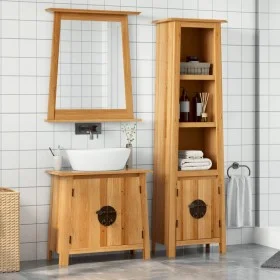 Conjunto de muebles de baño 3 piezas madera maciza de pino de , Muebles de baño - Ref: Foro24-3223462, Precio: 602,37 €, Desc...
