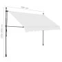 Toldo manual retráctil con LED crema 300 cm de vidaXL, Toldos - Ref: Foro24-145873, Precio: 94,72 €, Descuento: %