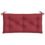 Cojines de banco de jardín 2 uds rojo tinto 100x50x7 cm de , Cojines para sillas y sofás - Ref: Foro24-361668, Precio: 36,25 ...