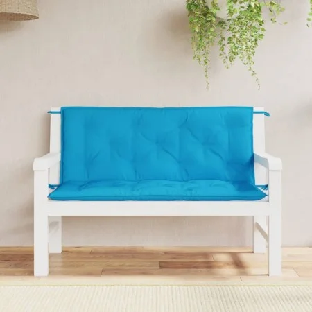 Cojines de banco de jardín 2 uds azul claro 120x50x7 cm de , Cojines para sillas y sofás - Ref: Foro24-361682, Precio: 36,82 ...