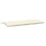 Cojines de banco de jardín 2 uds blanco crema 120x50x7 cm de , Cojines para sillas y sofás - Ref: Foro24-361680, Precio: 40,1...
